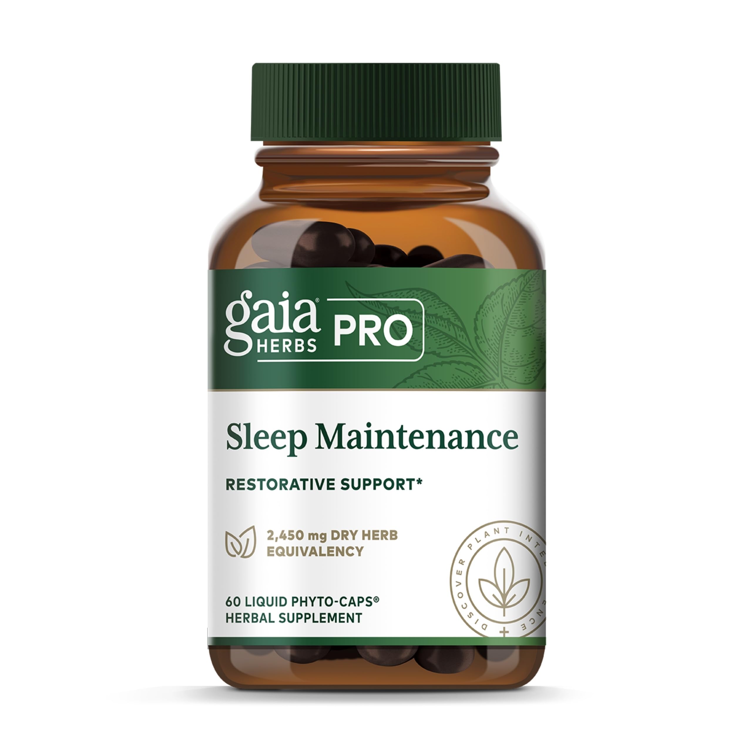 Sleep Maintenance - Adrenal Health & Sleep Support* - Supplement with Ashwagandha Magnolia Bark & Jujube Date - Vegan Gluten-Free - 60 Liquid-Filled Capsules (30 Servings)
