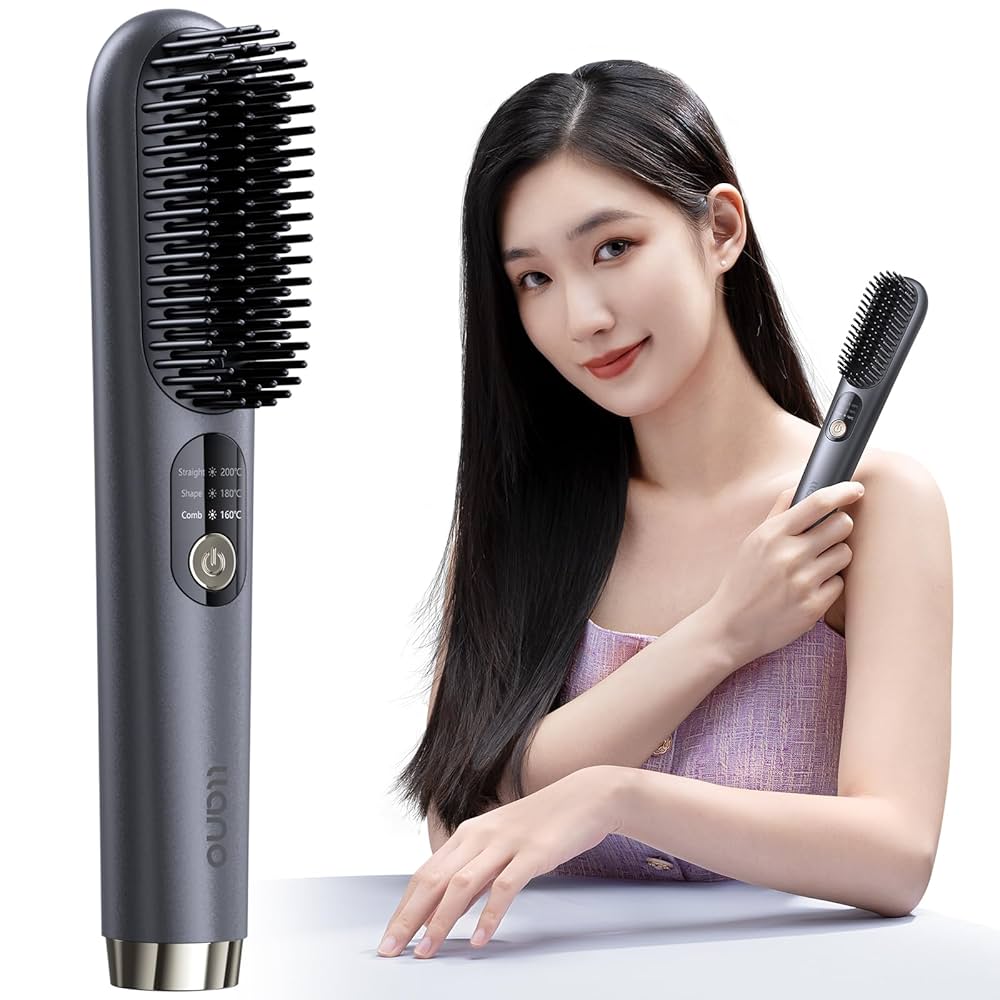 llano コードレスブラシヘアアイロン 71JDiUDEzdL._UF350,350_QL50_.jpg