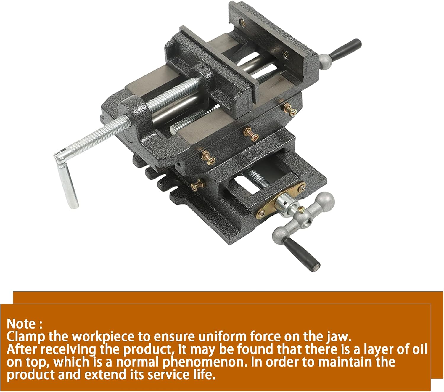 kimllier Cross Slide Drill Press Vise 2 Way X-Y Heavy Duty Clamp Machine Cast Iron Drill Press X-Y Compound Vise - 5 Inch Black