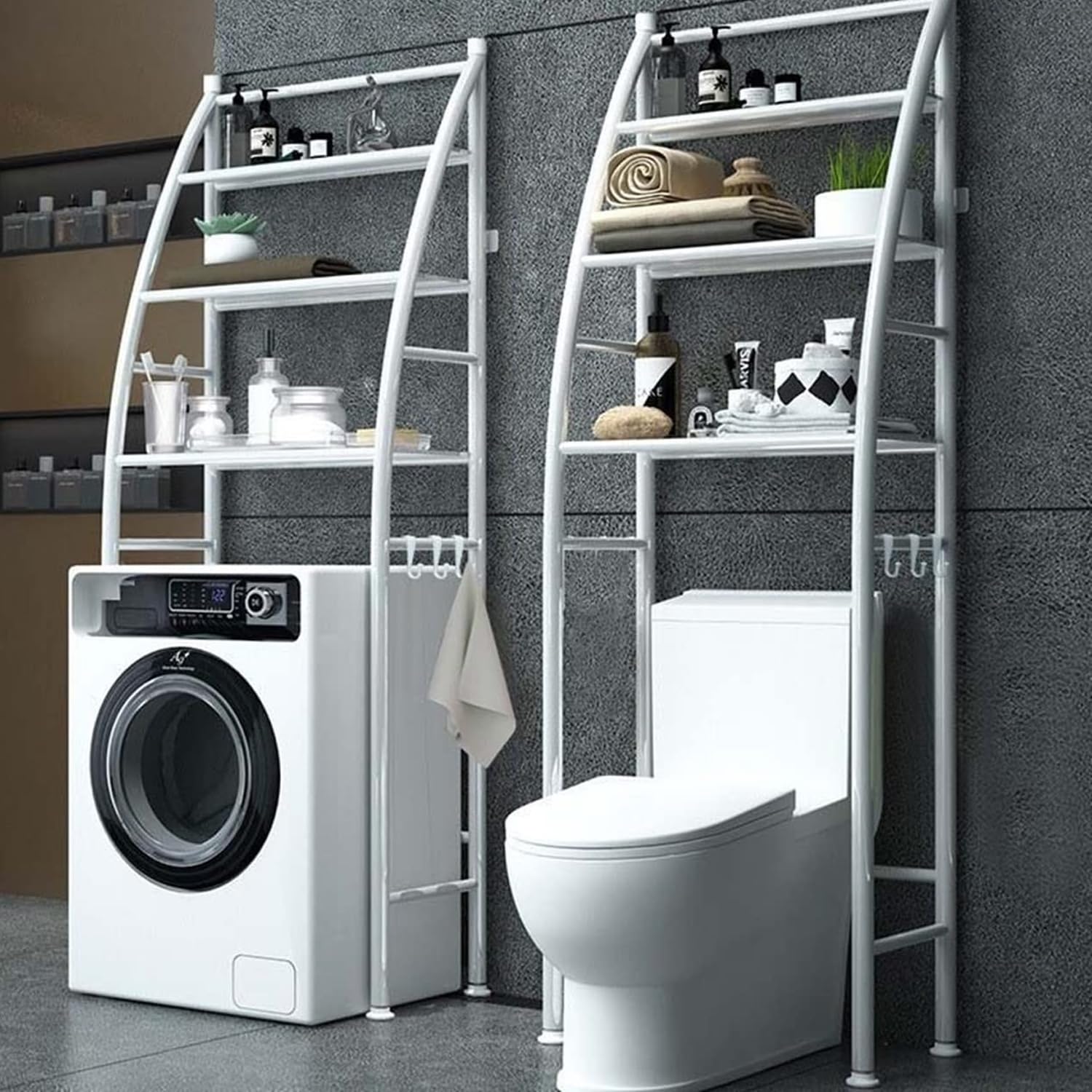 ZOLMIX Washing Machine Storage Rack 3 Layer Bathroom Cabinets for Storage Shelf Space Saving Furniture Storage Cabinet Organizer for Laundry Room | Wash Basin Floor Stand Washroom Organizer Shelves (B0DDLFR4T8) Amazon Price History, Amazon Price Tracker