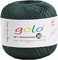 Vista 79 de Golo - Hilo de ganchillo tamaño 30, hilo de colores para hacer encaje 310