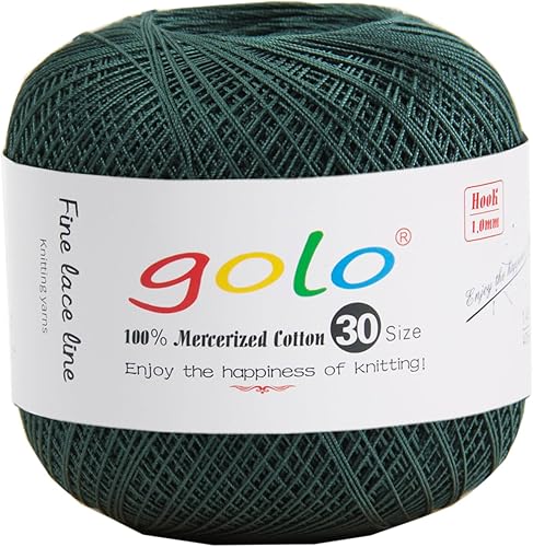 Miniatura 115 de golo Hilo de ganchillo para tejer a mano tamaño 30 hilo de tatuaje Hibiscus color-166 166-Hibiscu,oro 160,202 Azul Mar,203 Aguacate,206 verde,208