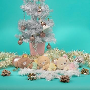 Rilakkuma Chairoikoguma San-X Original Minna De Usausababy Series Keychain Plush