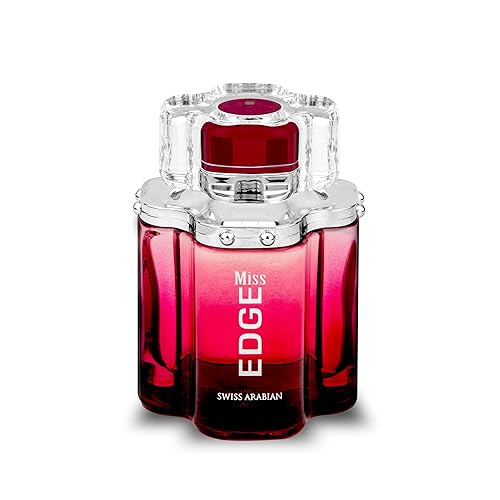 Swiss Arabian Miss EDGE Productos de lujo de Dubai Fragancia personal EDP de larga duración y adictiva, aroma seductor de la firma 3.4 onzas