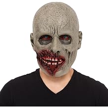 Pigmiss Scary Mask Zombie Horror Creepy Mask Adult Demon Latex Costume Walking Dead Halloween Party Cosplay Props