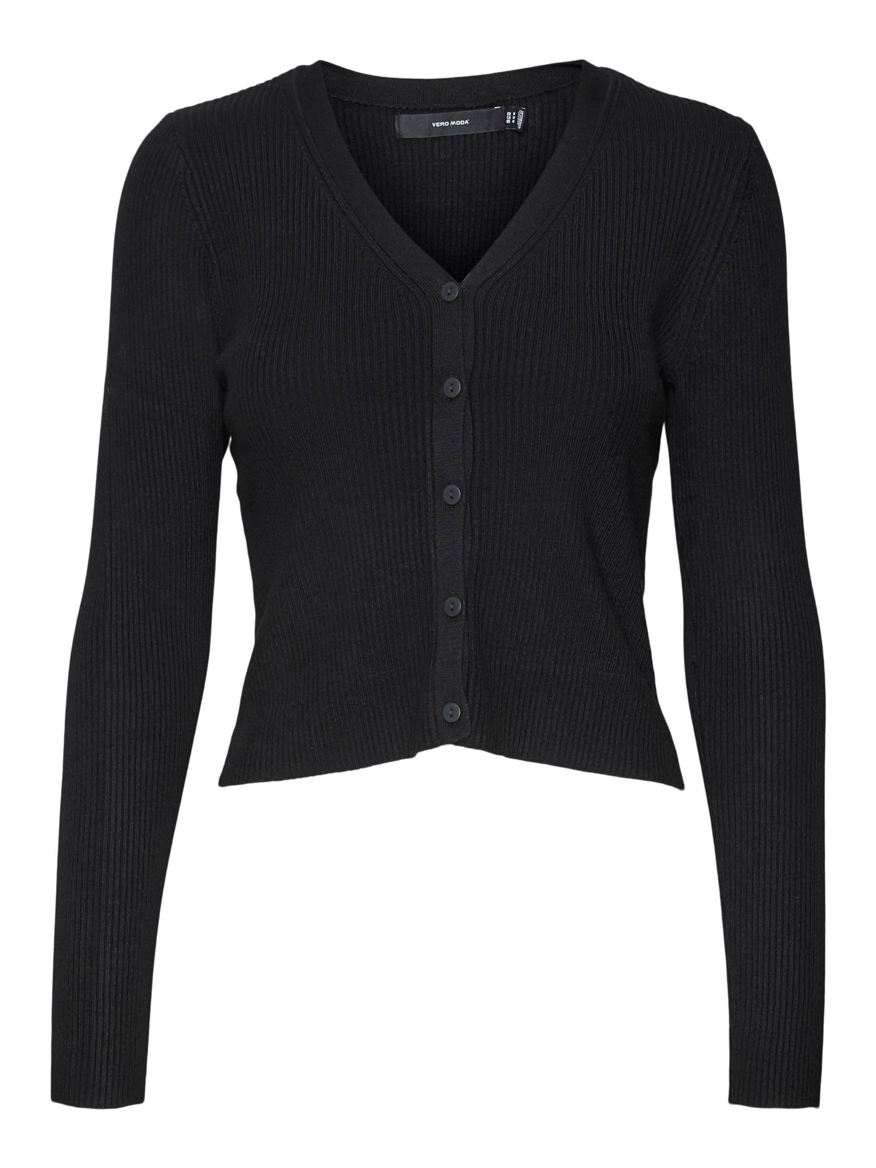 VERO MODA Female Cardigan VMGLORY Cardigan, Black, S