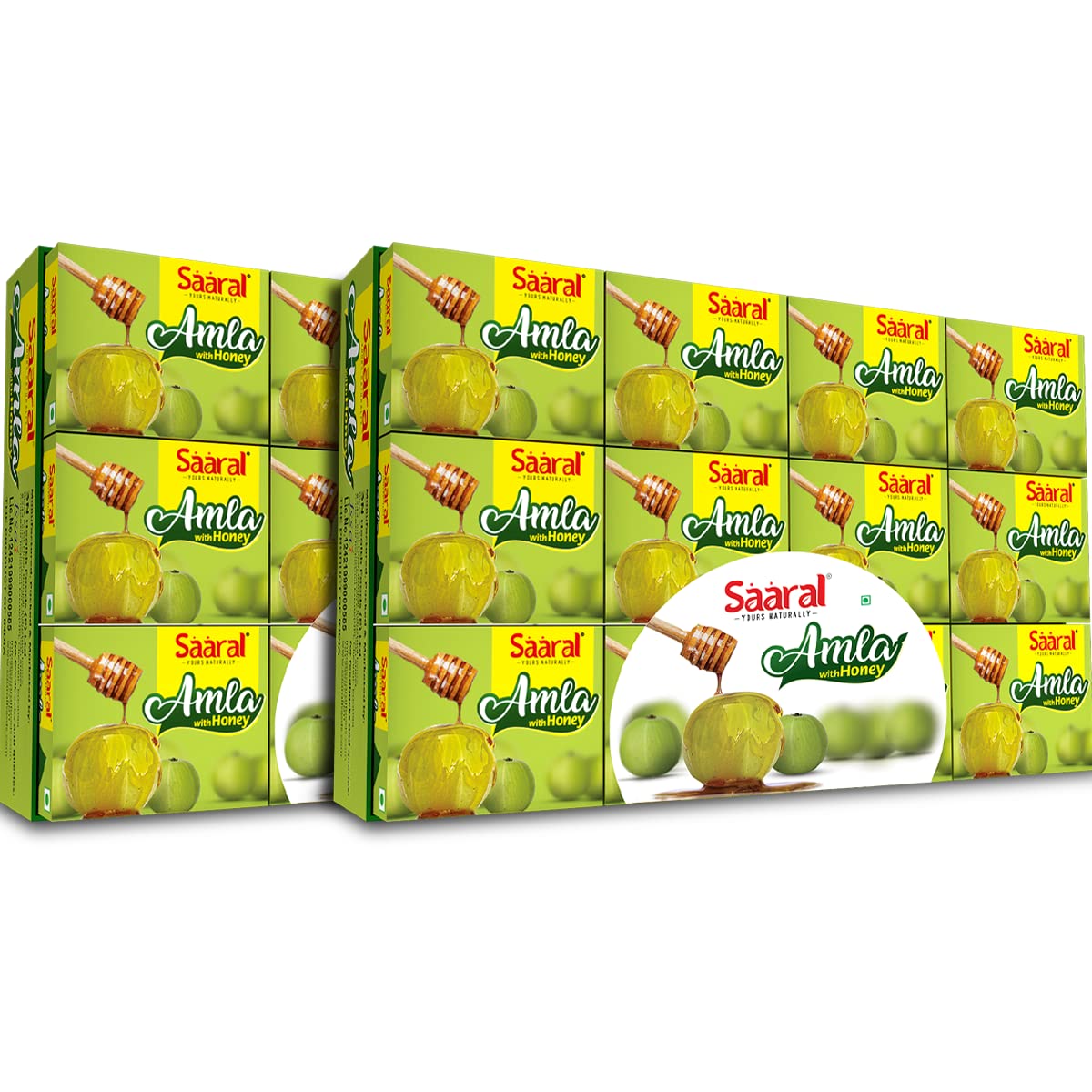 SAARAL Fresh Amla (Indian Gooseberry) With Pure Honey Family Pack (12 Pcs X 2 Pack,300 Gms Approx Each), No Added Sugar, Immunity Booster With High Vitamin C & Antioxidants (B08WRGKZZM) Amazon Price History, Amazon Price Tracker