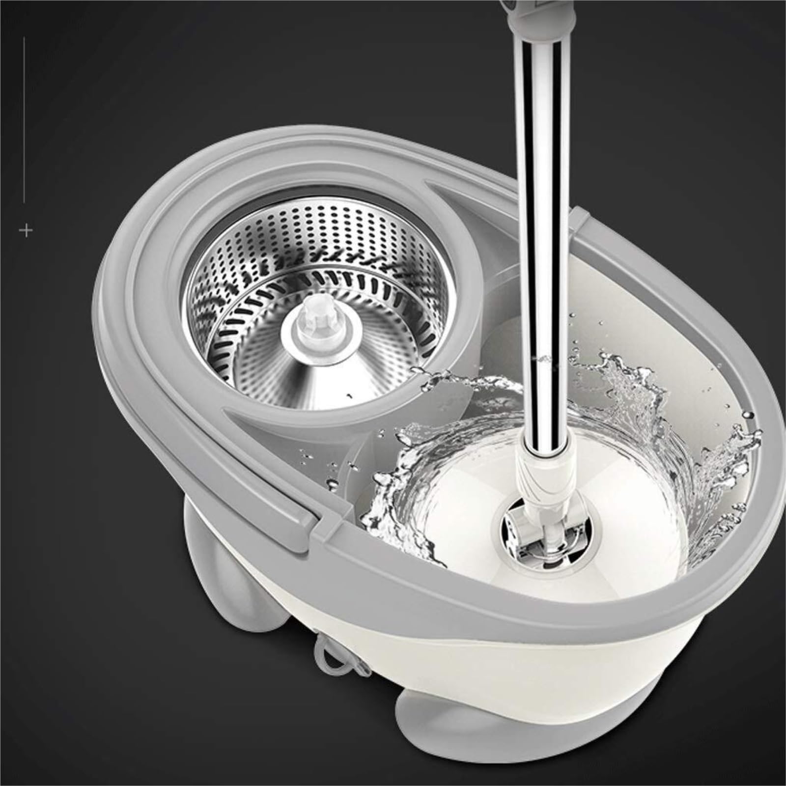Fregona Fregona Giratoria con Balde Sistema De Limpieza Pisos para El Hogar Cocina Y Todas Las Superficies del Piso Limpieza Suelo
