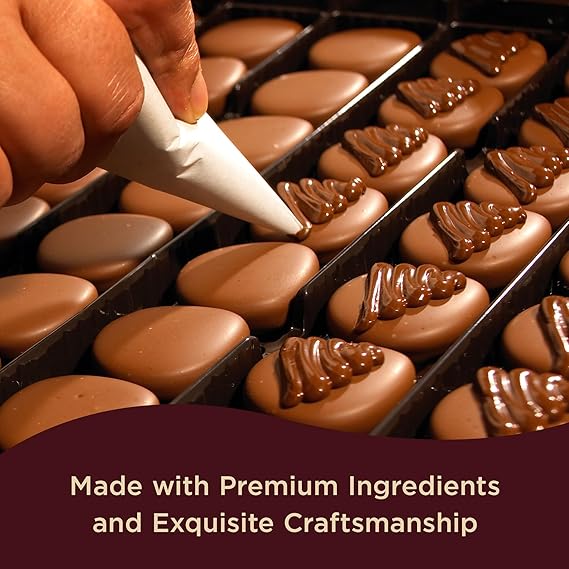 Godiva Chocolatier Valentines Day Heart Chocolate Gift Box - 14 Piece Assorted Milk, White and Dark Chocolate with Gourmet Fillings Elegant Treat for Women or Men