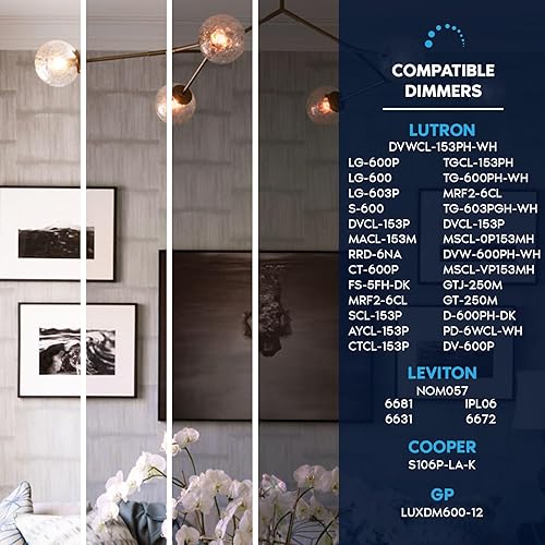 Miniatura 5 de LUXRITE Bombilla LED vintage E12 equivalente a 60 W, T6 T6.5, 2700 K (blanco cálido), 500 lúmenes, bombillas LED de candelabro regulables de 5 W,