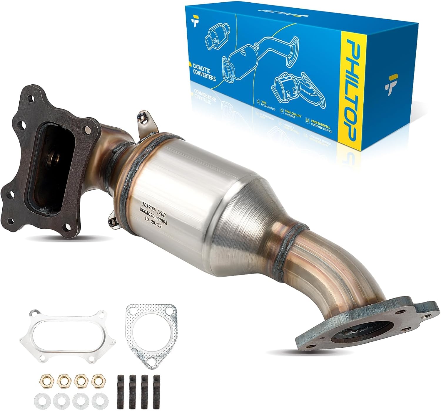 Catalytic Converter by PHILTOP Replacement for Accord 2.4L 2013 2014 2015 2016 2017, Catalyst Convert, 1 Pack ONLY