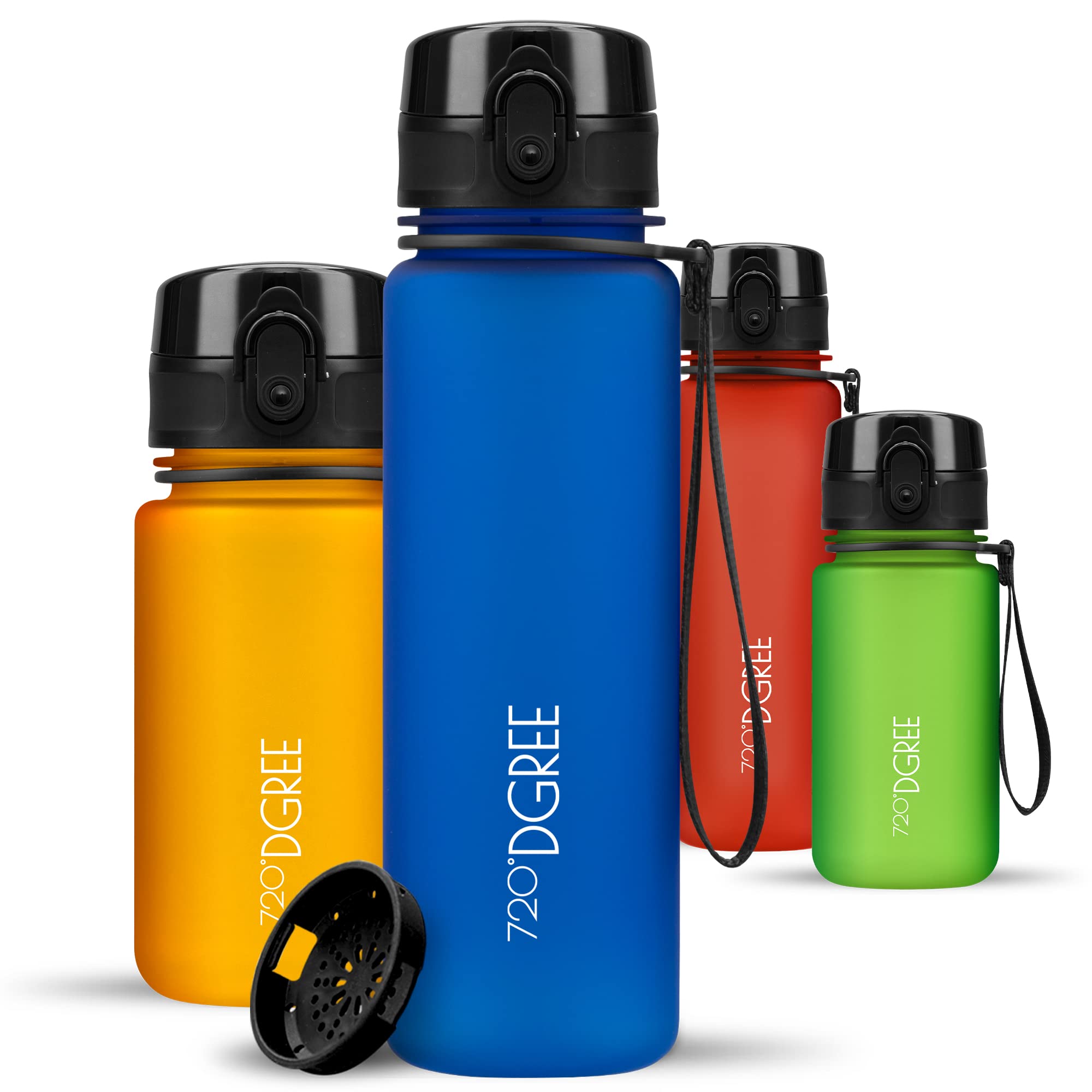 720°DGREE Botella Agua 1 Litro “uberBottle“ - Tamiz-Fruta, softTouch - Sin BPA, Prueba de Fugas, Reutilizable - Cantimplora, Water Bottle ideal para Deporte, Fitness, Gimnasio, Senderismo, Ciclismo — view 72