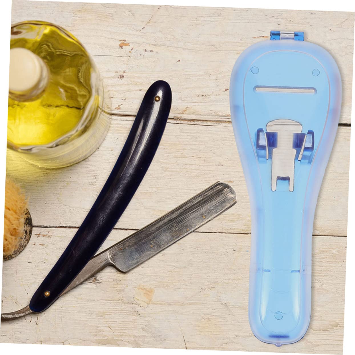 Beavorty 2pcs Razor Travel Case Durable Protective Box for Safety Razor Compact Shaver Holder Lightweight Storage Container for Easy Packing and Travel for Men