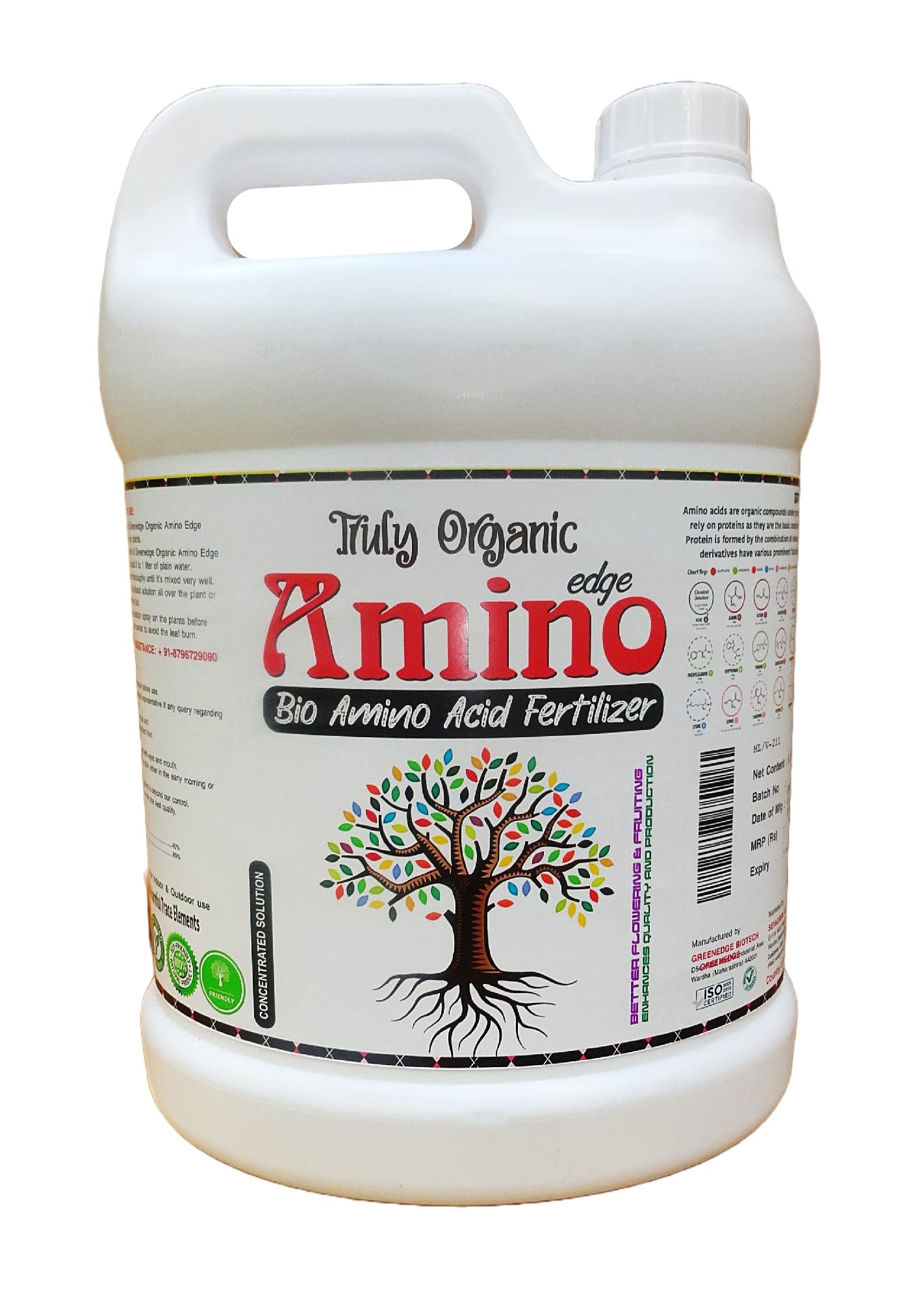 Greenedge Premium Organic Amino Acid Fertilizer | 5 Litre | Bio Stimulant Concentrate for Plants | Plant Growth and Yield Booster 5 L (B0BSZZQK8K) Amazon Price History, Amazon Price Tracker