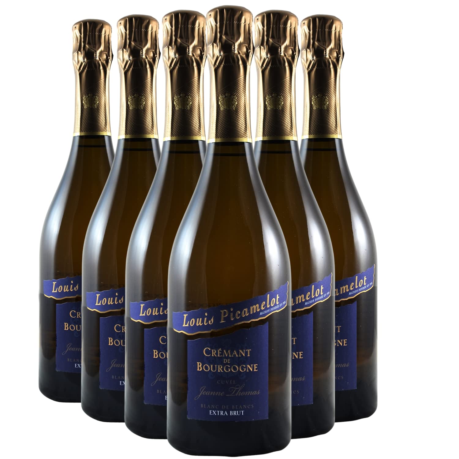 Crémant de Bourgogne bianco de Blancs Jeanne Thomas Brut - Louis Picamelot - DOP - Borgogna - Francia - Vitigni Chardonnay - 6x75cl