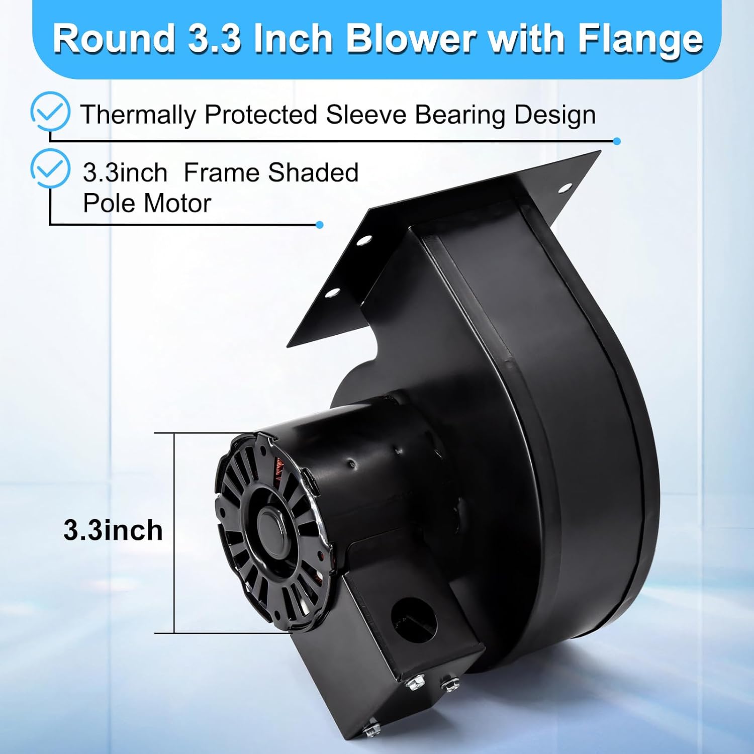 Adviace Blower Fan Motor for Dayton 1TDP5 4C442 2C610 1TDP5A 7021-2001, Blower Motor for Fasco 70216745 50752-D500 7021-6745 70211835 70730488 7021-1835 70580383 Centrifugal Blower