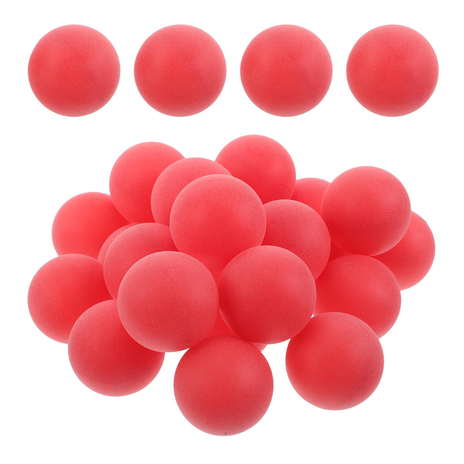 100 Stück Rote Mattierte Tischtennisbälle aus Pp Nahtlose 40mm Bälle für Selbstgemacht Basteln und Vielseitige Spielnutzung bei Karneval und Hochzeitsfeiern