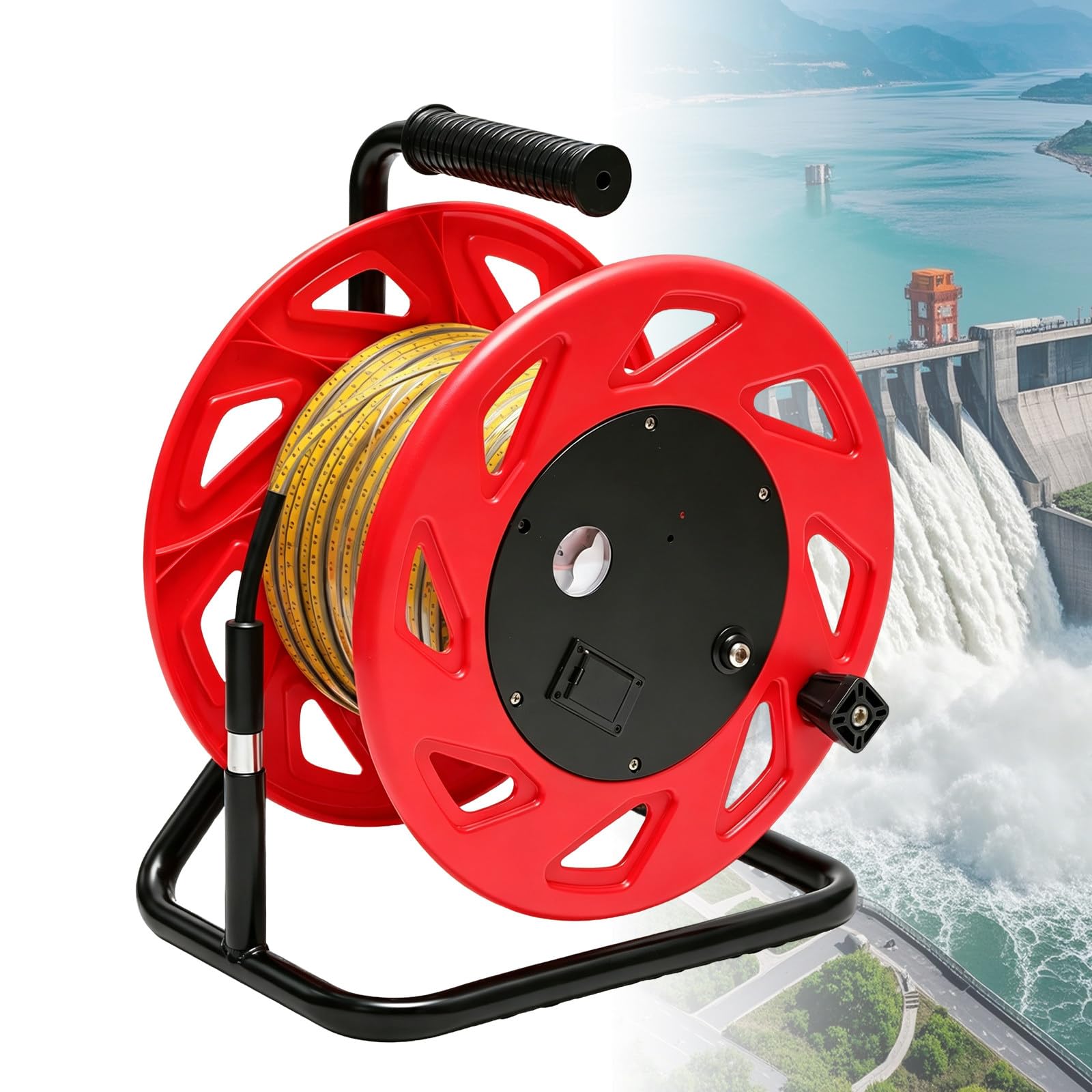 Medidor Profundidad Agua Pozo Portátil 100m-328ft