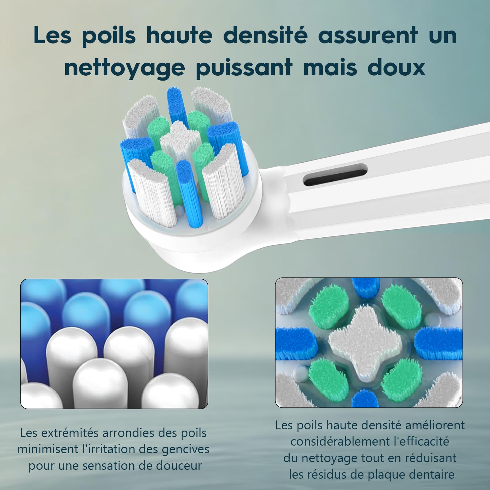 10 pinceles de repuesto compatibles con oral B iO, para adultos