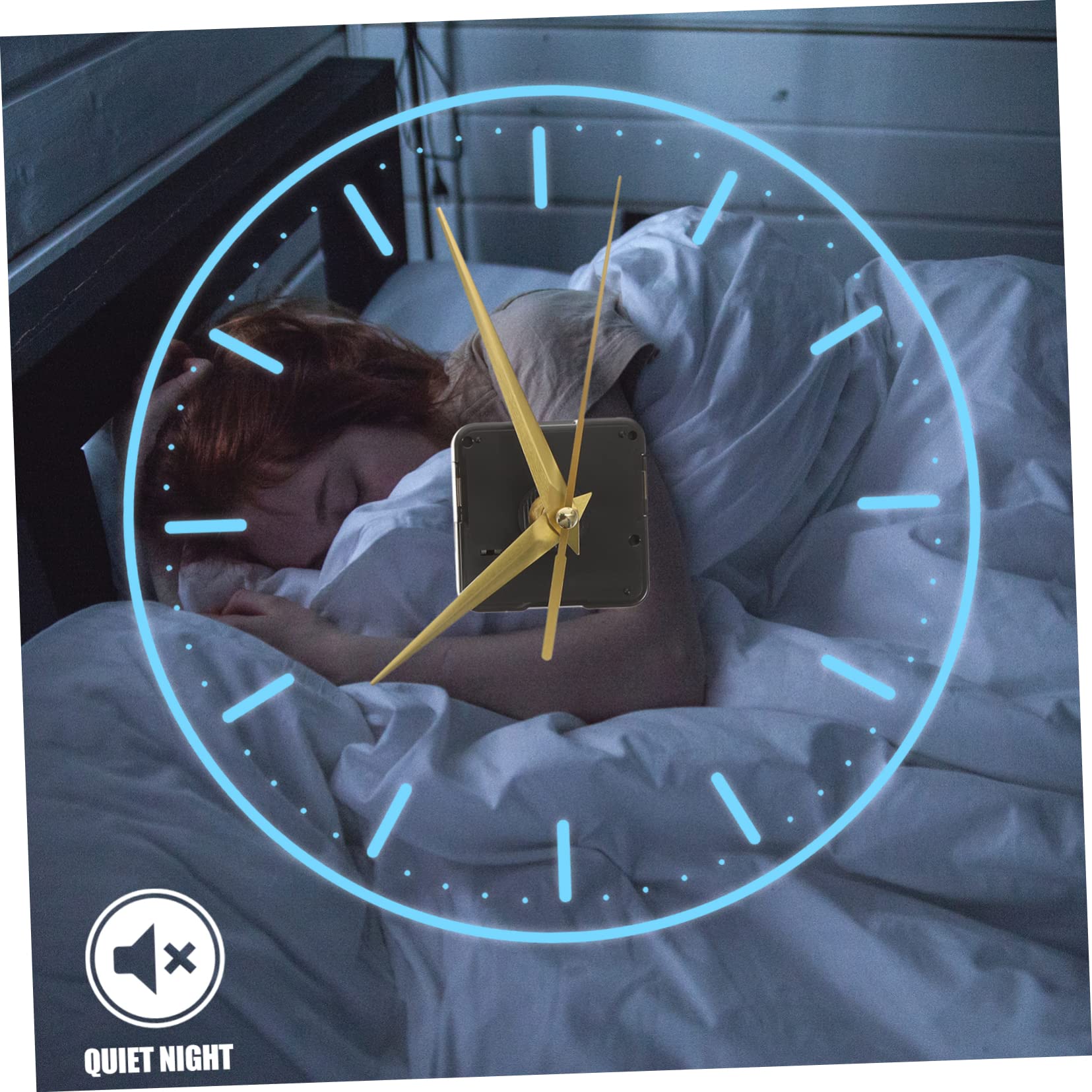 Hemobllo 1 Set wijzers kit elektrische klokmotor stille quartz klok motoren klok reparatieset klokken dempen uurwerk klok kit Onderdeel tafelklok horloge beweging Kwartsklok plastic