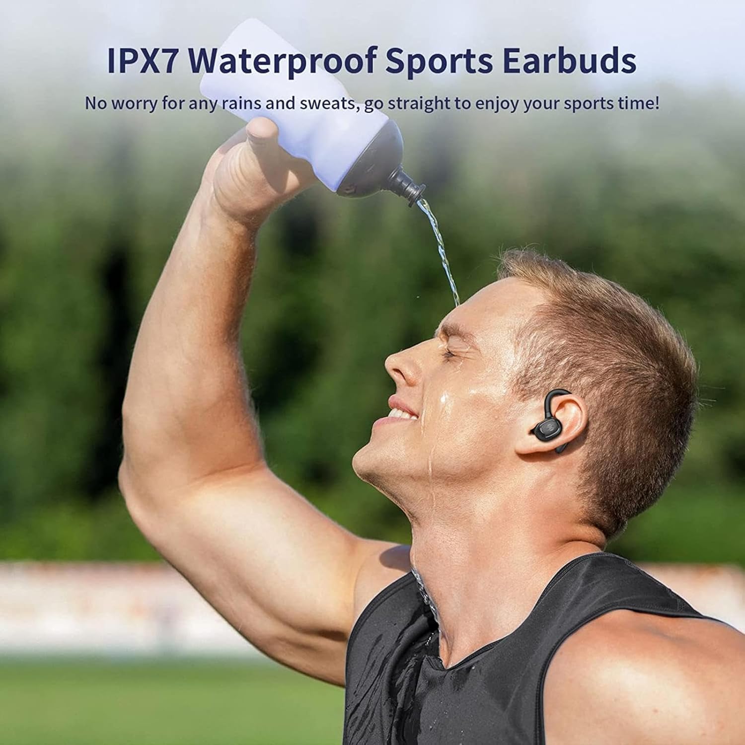 Selna Wireless Ear-Hook TWS Earphones Bluetooth Earbuds Over The Ear Headphones Compatible with Nokia G10/G20/G50/G100/G300/G310/G400/C100/C200/C300/XR20/XR21, True Stereo Charging Case Mic Headset