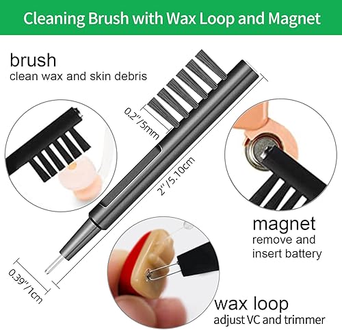Miniatura 5 de Filtros de protección de cera para audífonos Trampas de cera de cerumen para Phonak, Resound, Widex y Unitron Accesorios con kit de cepillo de