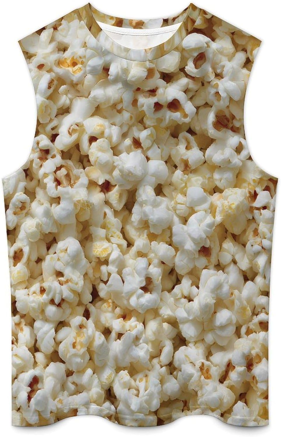 Popcorn Kernels Men Summer Sleeveless Crew Neck Top 5XL