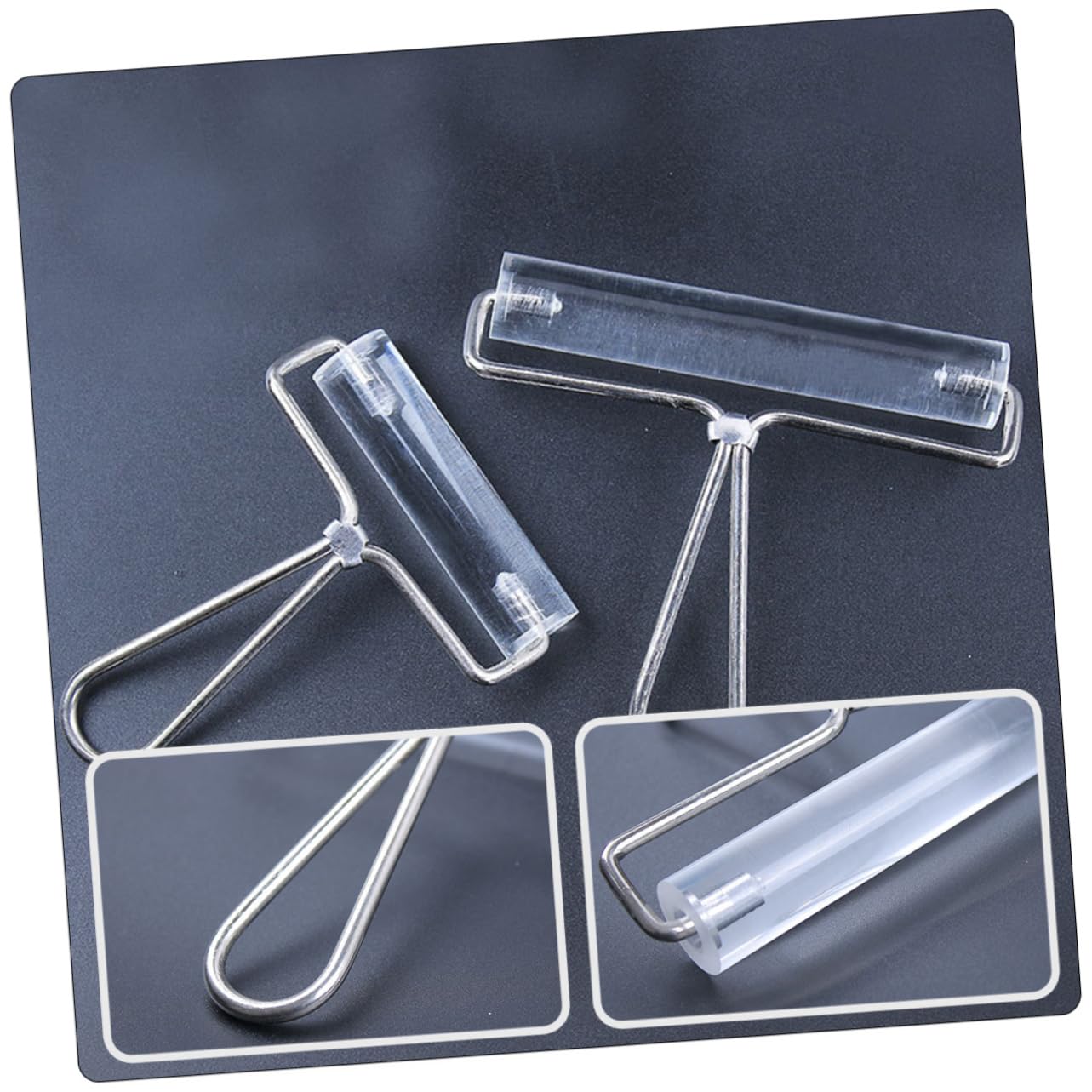 LALAFINA 2pcs Rollers Paint Art Craft Smooth Surface for Even Ink or Glue Application for DIY Beginners Pros