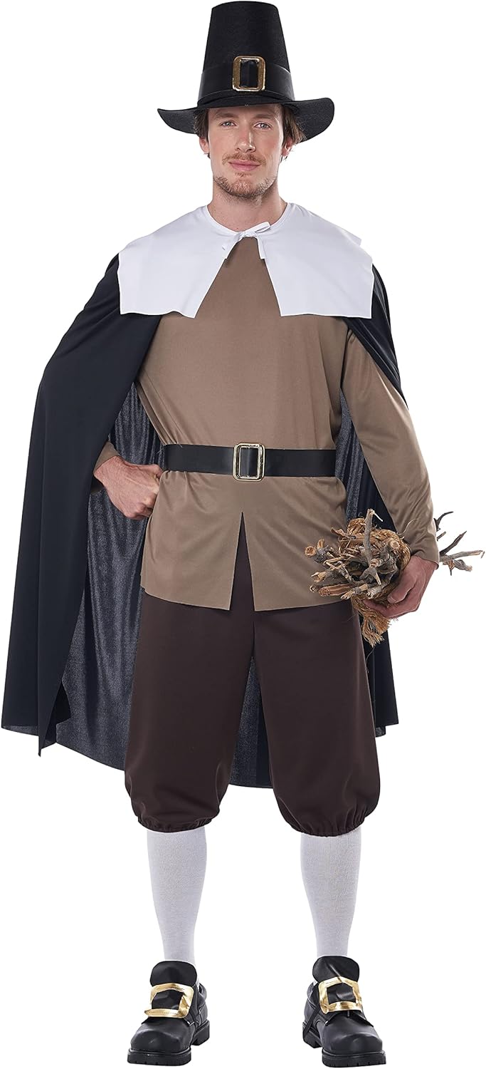 California Costumes, Mayflower Pilgrim Man, Men's Medium