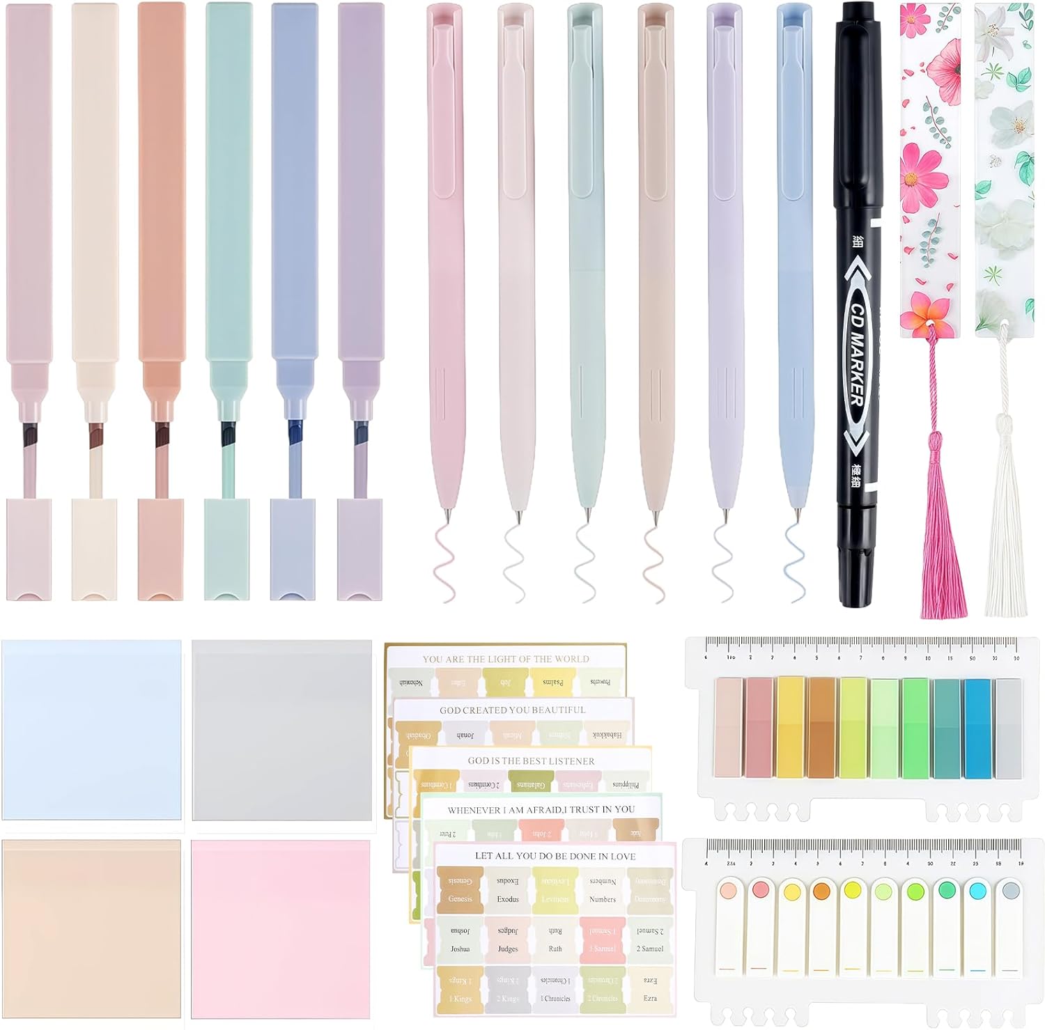 A bookmark gift set with sticky notes