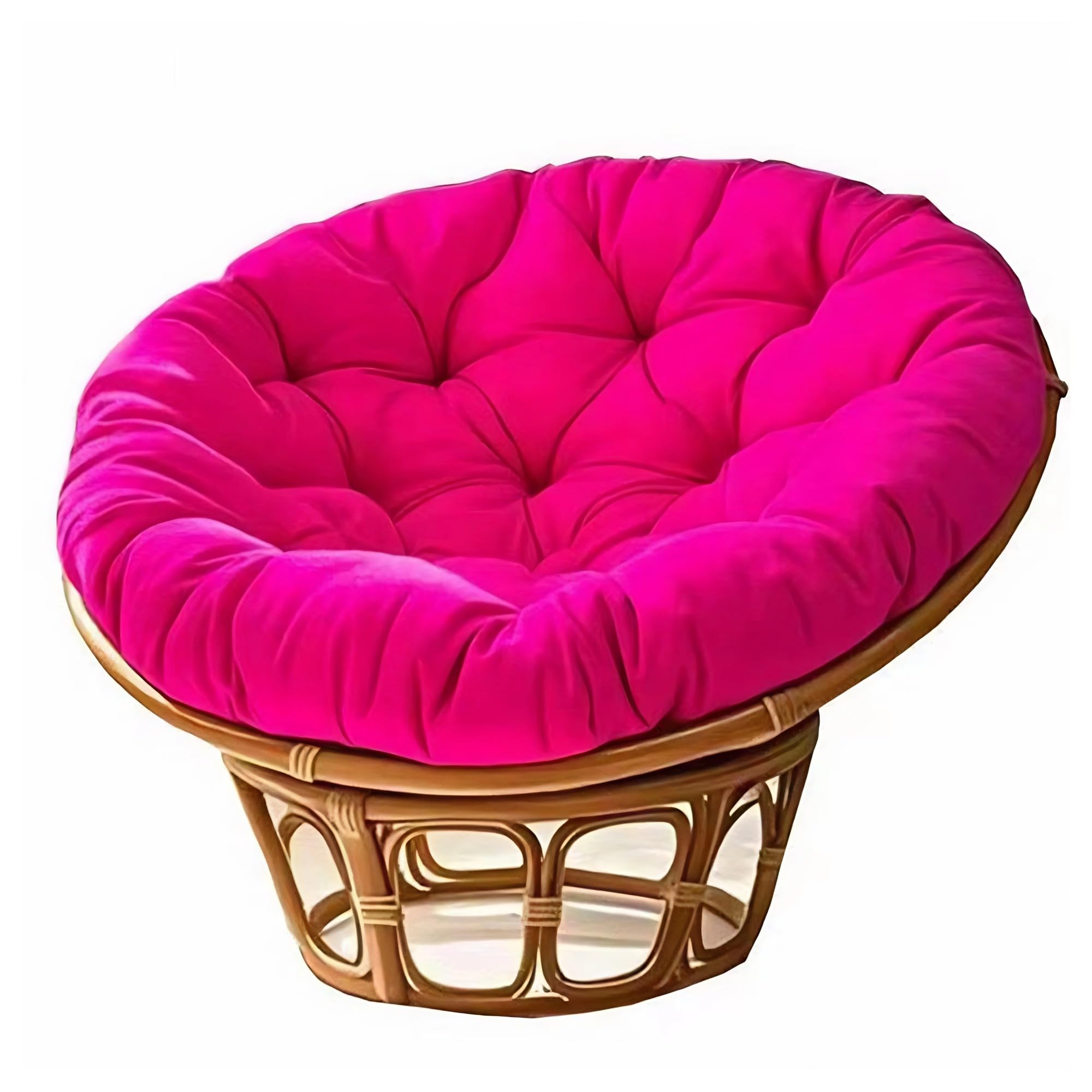 NMGBRDM Papasan Breathable Round Chair Cushion (Without Chairs),10cm Thick