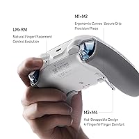 Vista 5 de FLYDIGI Apex 5 PC Controller, Forceflex Joystick 2.0, ForceAdapt Triggers, 3ms Ultra-Low Latency, RGB Light Bar, Full-Color LCD Display,1500mAh