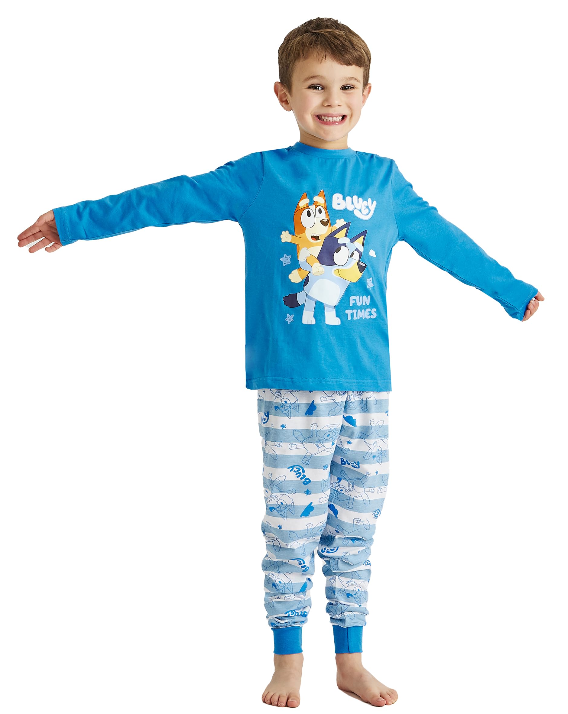 Bluey Boys Pyjamas Bingo Fun Times Dog PJs Nightwear (Bluey Fun Times, 2-3 Years)