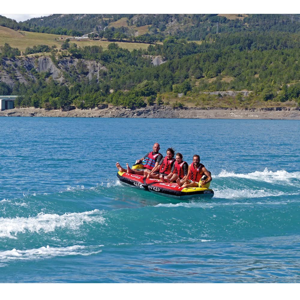 SPINERA Professional Lets Go 4 - Tube, Wasserring, Wasserreifen, Towable für 4 Personen - Hochleistungstube für den Verleih