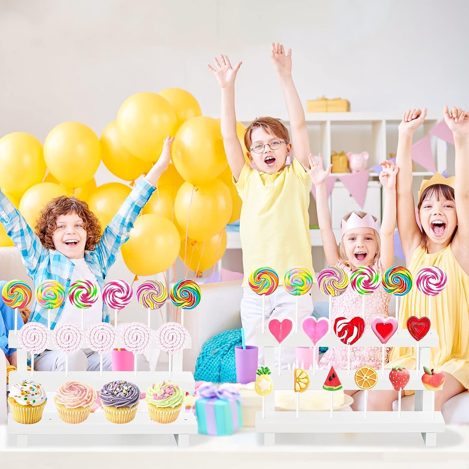 Présentoir à Gâteaux Pops 21 Trous En Acrylique Transparent