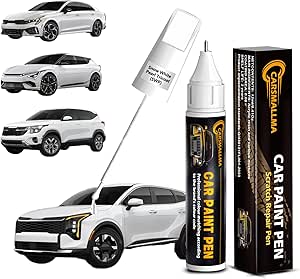 Amazon.com: carsmallma SWP Snow White Pearl Tricoat Car Touch Up Paint ...