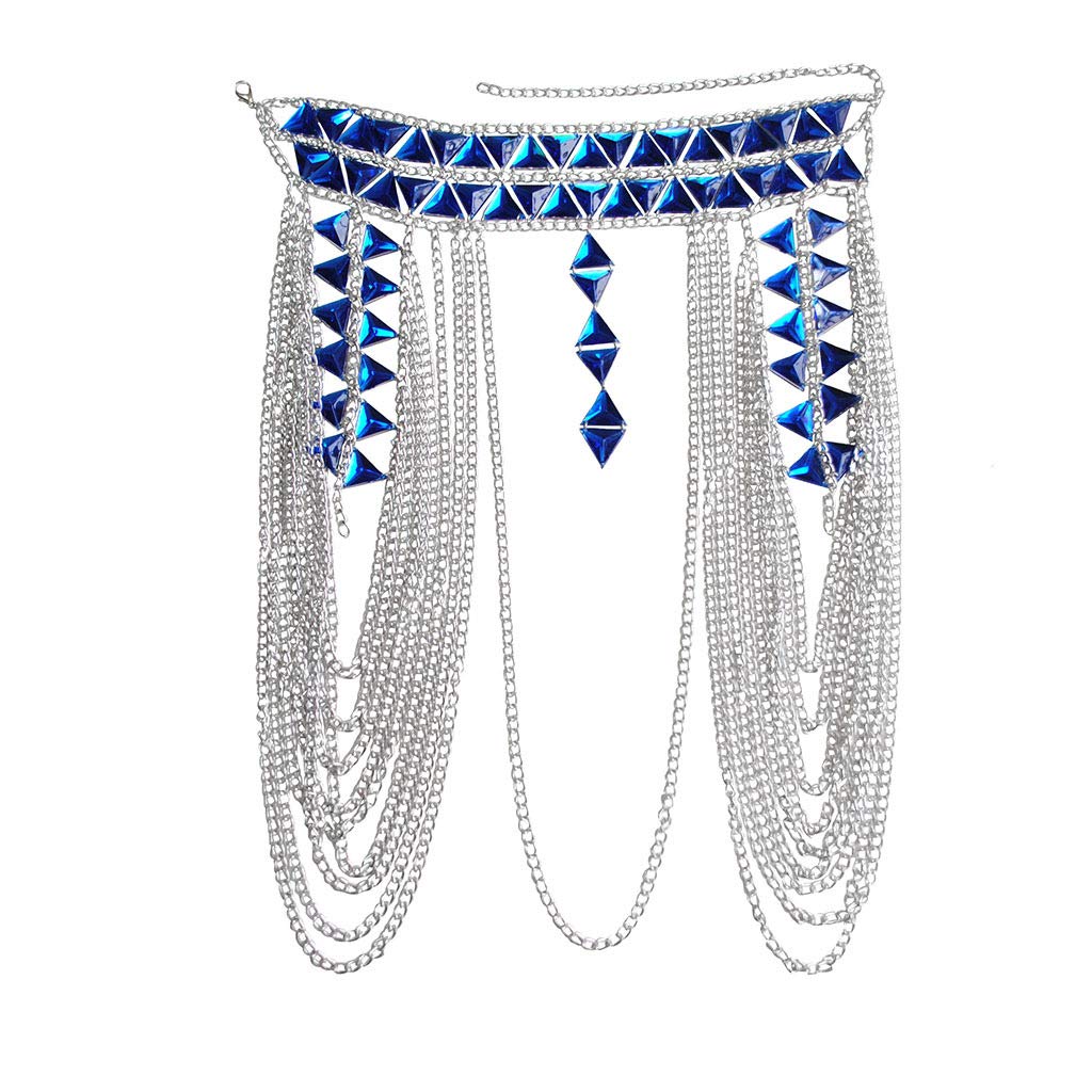 Connie Cloris Women's Sexy Suit Body Chain: F-Silvery Colour