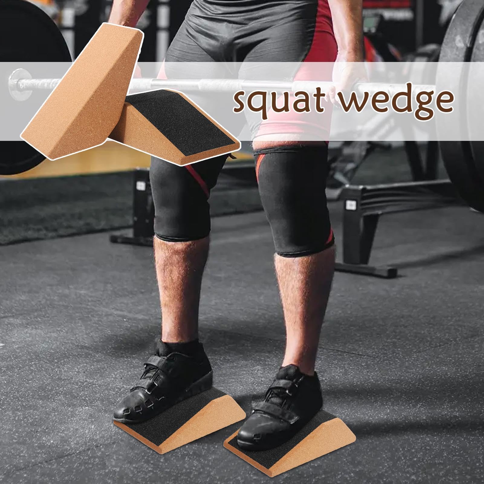 Squat Wedge Block, Wedge Exercise Squat, Squat Improve Mobility, Heel Wedge For Squats, Non-Slip Fitness Angle Ramp Board, Lightweight Workout Incline Board For Calf Stretchers, Yoga, Stretching