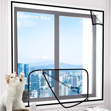 Custom Size Cat Safety Mesh Cat Screen Window Pet Protection