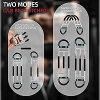 Vista 8 de Twister Arm Trainer, Dual Triple-Spring, 30-180lb Adjustable, Chest Arm Shoulder Workout Equipment, Portable Detachable Arm Twister Exerciser for