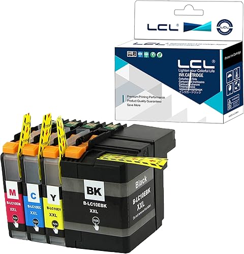 Miniatura 10 de LCL Cartucho de tinta de repuesto compatible para impresoras Brother LC404 LC-404 LC404-BK LC404BK LC404C LC404M LC404Y MFC-J1205W MFC-J1205W XL