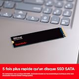 SanDisk SSD Plus 500 Go, M.2 2280, PCIe Gen3 NVMe SSD, avec une vitesse de lecture allant jusqu'à 2400MB/s - 3