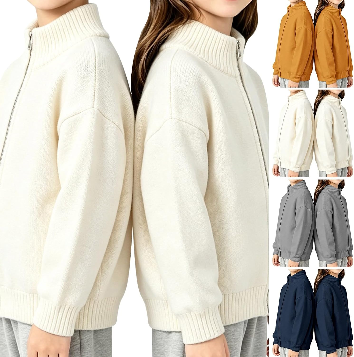 Girls Hoodies Long Sleeve Zip Up Hooded Sweatshirt 2026 Fall Jacket Teens Trendy Preppy School Outfit