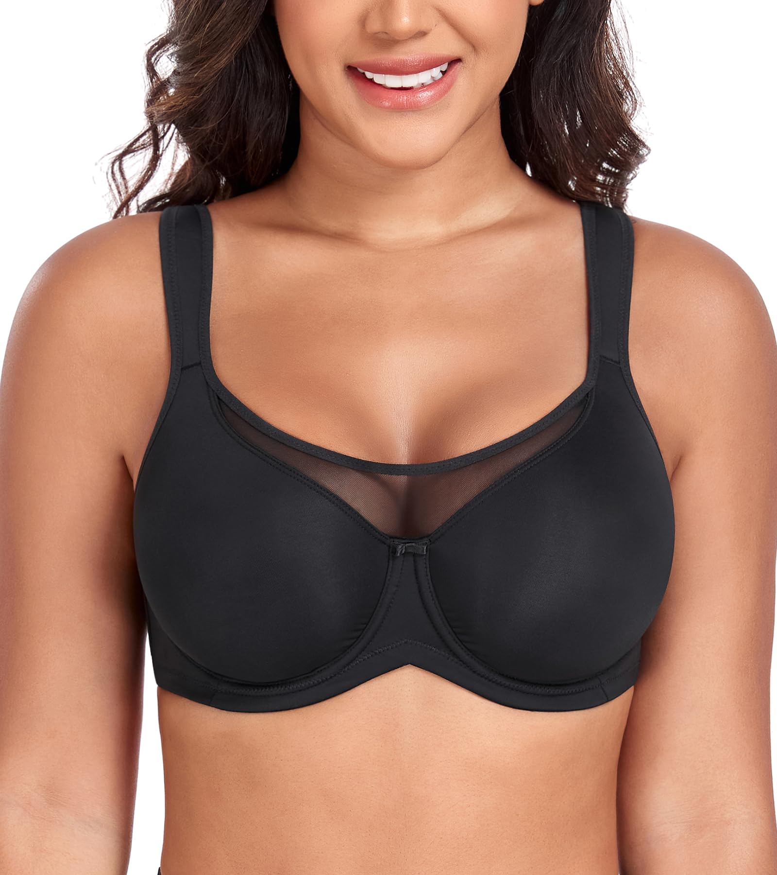 DotVol Damen Minimizer BH mit Bügel Vollschalen Weiche Cups Ungepolstert Unterwäsche Große Größen Komfort