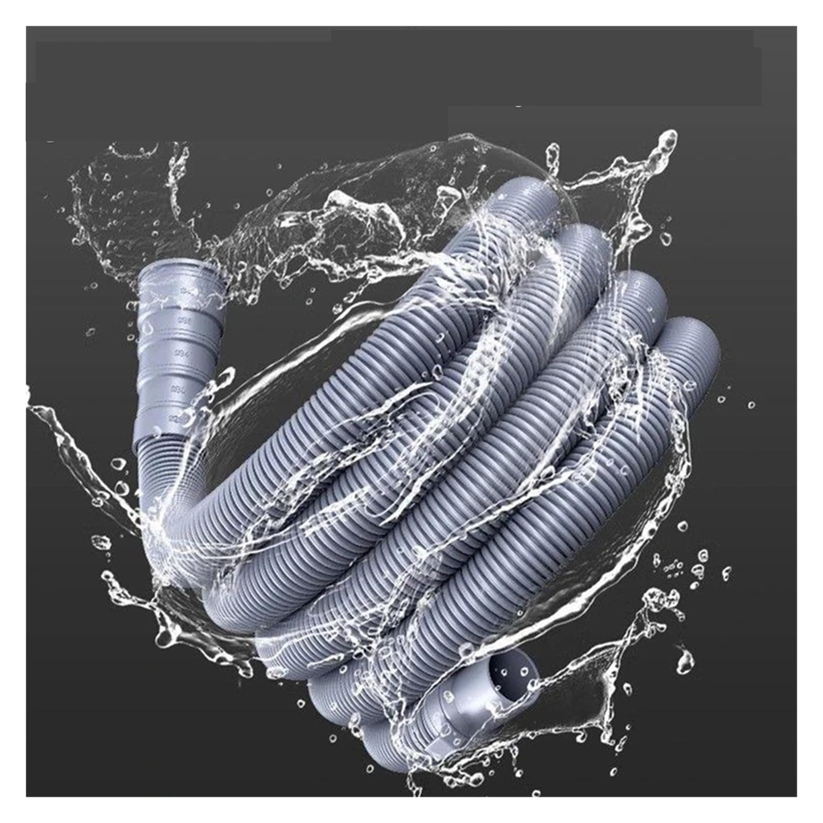 PVC Lavatrice Lavastoviglie Scarico Tubo Di Prolunga Del Tubo Dei Rifiuti | 1.5/3/5M(3m)