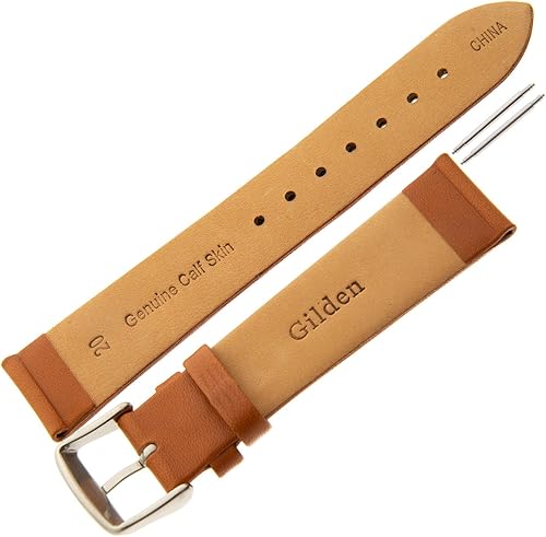 Miniatura 3 de Gilden Banda de reloj de piel de becerro acolchada sin costuras unisex de 0.630-0.945 in FW60