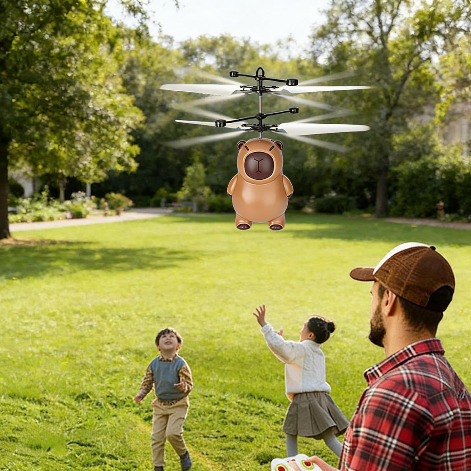 Helicopter Toy for Kids, Motion Sensored Figure Airplane, Flying Figure Toy, for Kids Children Boys Girls Indoor Outdoor Park Backyard Christmas