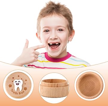 3D Carved Fairy Box, Wood Tooth Storage Box for Lost Teeth Container Cute Tooth Holder for Boys Girls Kids Birthday (Boys) | Container Cute Tooth Holder for Boys Girls Kids Birthday (Boys)