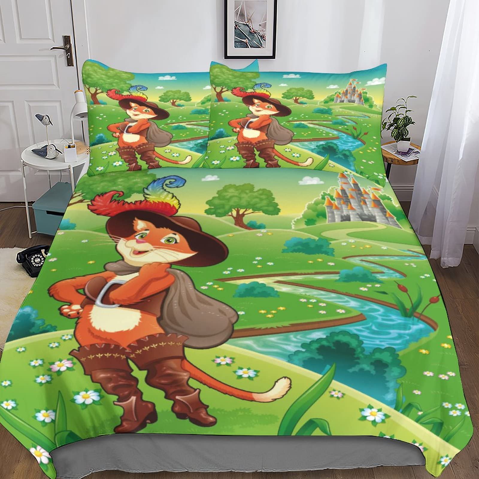 Housse de couette animation grand lit pour une chambre d'adulte ou d'enfant branchée