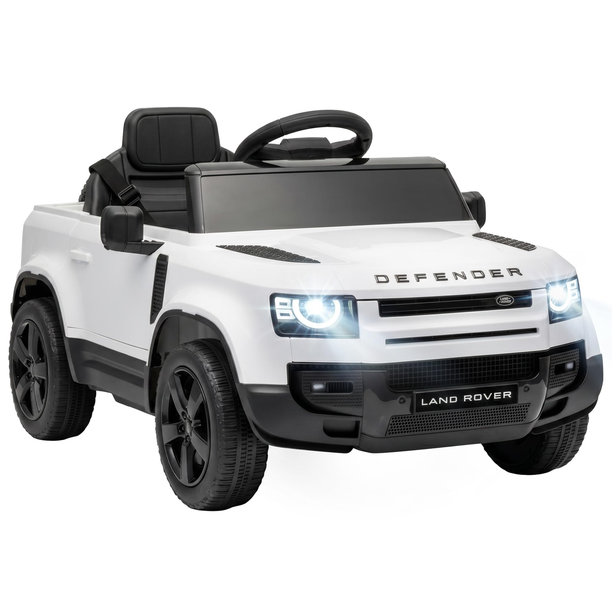 AIYAPLAY Land Rover Defender Licensed Kids Ride on Car 12V for 3-5 Y White